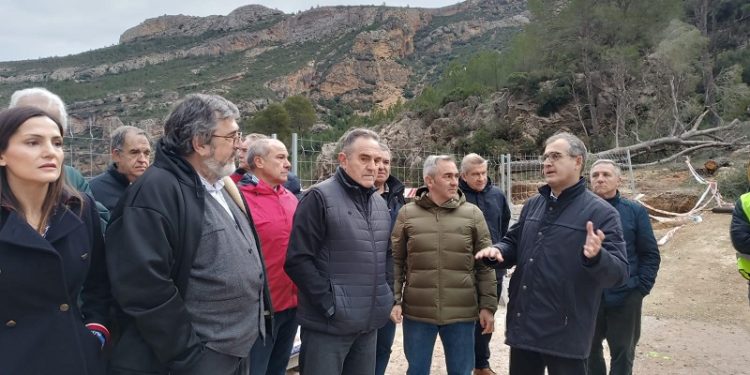 La Generalitat avanza en los trabajos de emergencia para garantizar la seguridad de la presa de Buseo