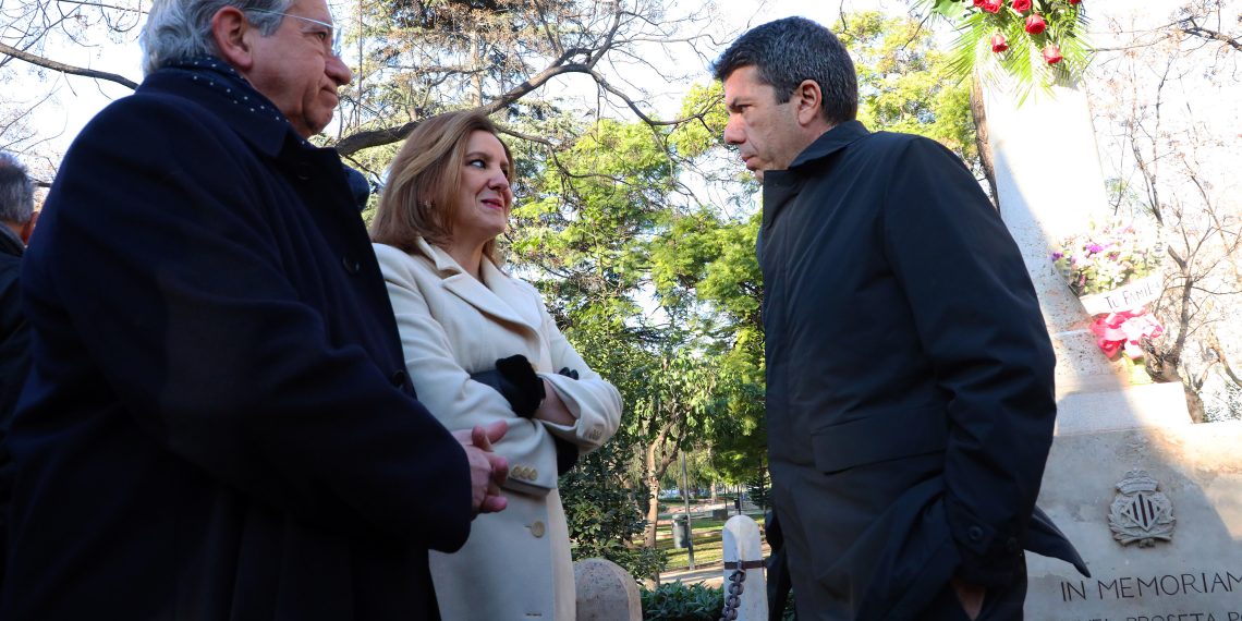 Catalá y Mazón asisten al homenage al profesor Manuel Broseta con motivo del XXXIII aniversario de su asesinato