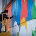 “Nuestro cole, nuestro mundo”, un mural colorista en el CEIP Les Terretes