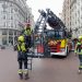 Bomberos inicia la inspección de las fachadas de la plaza de l’Ajuntament para garantizar la seguridad en las mascletaes