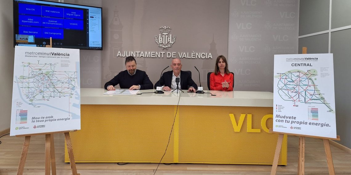 Valencia lanza ‘Metrominuto’, una campaña visual para incentivar los desplazamientos a pie por la ciudad