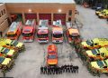 El Consorcio de Bomberos de Valencia despliega un dispositivo de más de 70 personas en la mascletà en honor a los afectados por la DANA