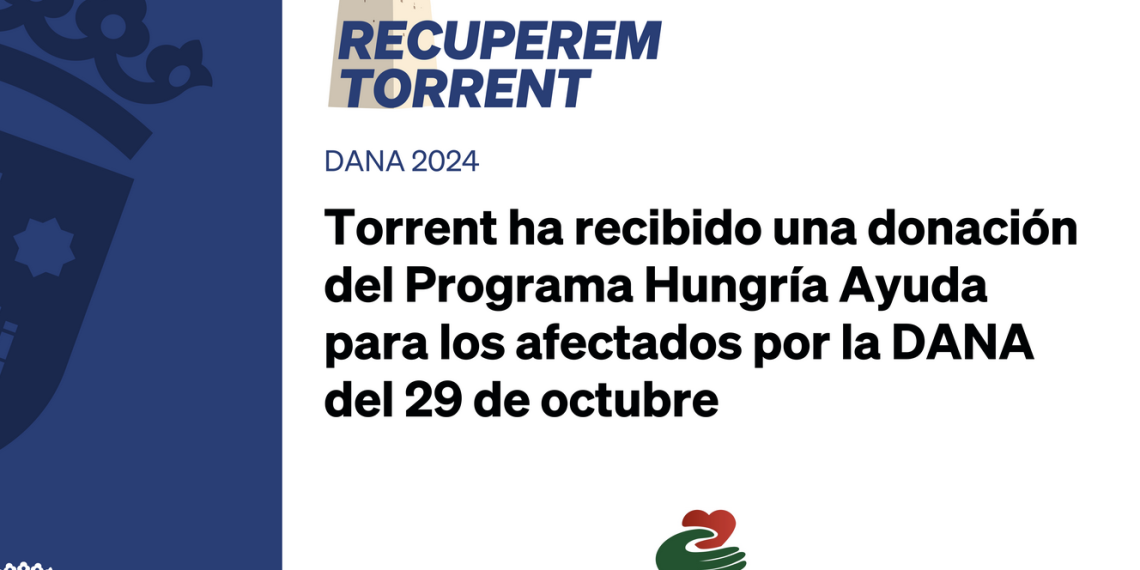 El Ayuntamiento de Torrent recibe una donación de 20.000 euros