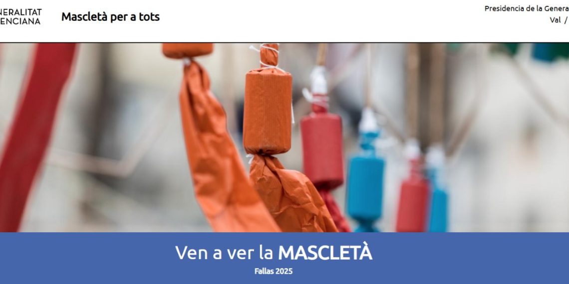 La Generalitat abre el sorteo ‘Mascletà per a Tots’ para vivir las Fallas desde el Palacio de las Comunicaciones de València