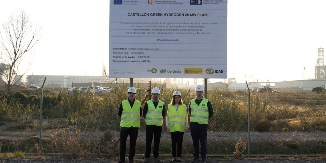 La joint venture entre bp e Iberdrola comienza la construcción de la mayor planta de hidrógeno verde de España
