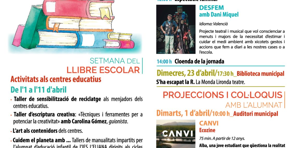 Abril es el Mes del Libro en l’Eliana