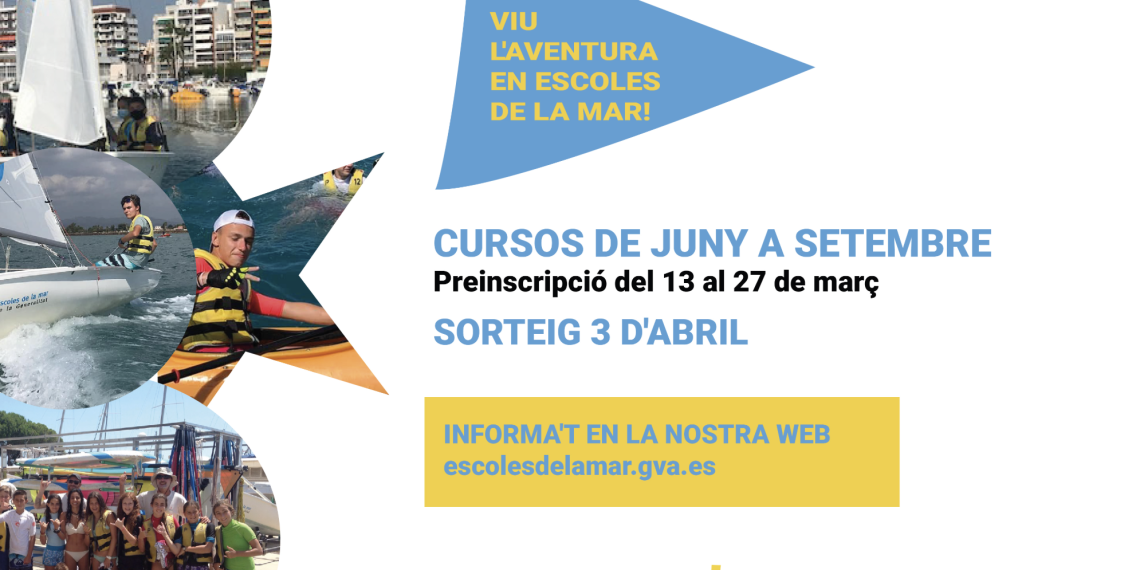 La Generalitat lanza el programa de verano de actividades náuticas «A la Mar 2025»