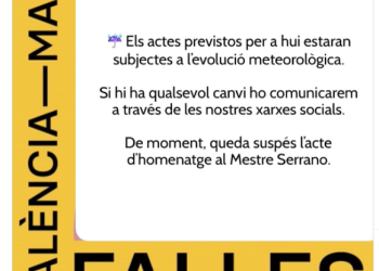 Las Fallas, pendientes del tiempo