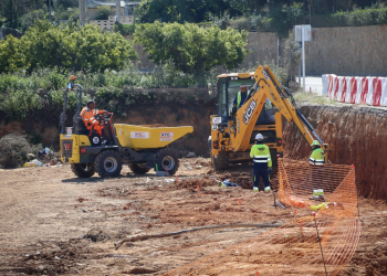 Avanzan las obras de reconstrucción en el Camino dels Arquets, el Paso de Brusa y el Paso dels Arquets en Torrent