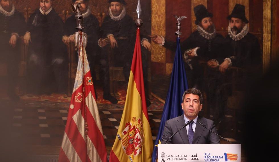 Mazón exige abordar la reconstrucción como “una cuestión de Estado para recuperar la confianza ante un desafío en el que ningún esfuerzo sobra”