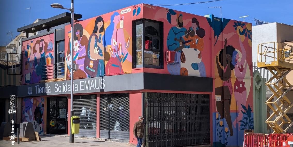 ‘Reflejos’: la obra artística que cierra la 10ª edición de ‘La Paret Pintada’