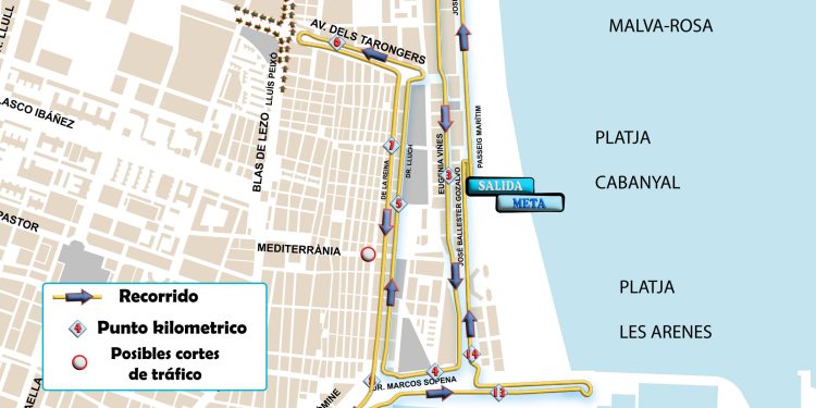 Las carreras 15k y 7,5k ‘Valencia Abierta al Mar’ recorren La Marina y Poblats Marítims este domingo