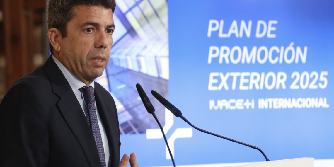 Mazón anuncia 10 millones en ayudas para la internacionalización de empresas afectadas por las riadas