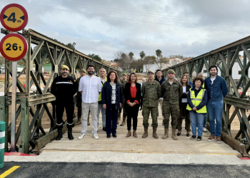 Finaliza el puente provisional en Loriguilla tras las inundaciones