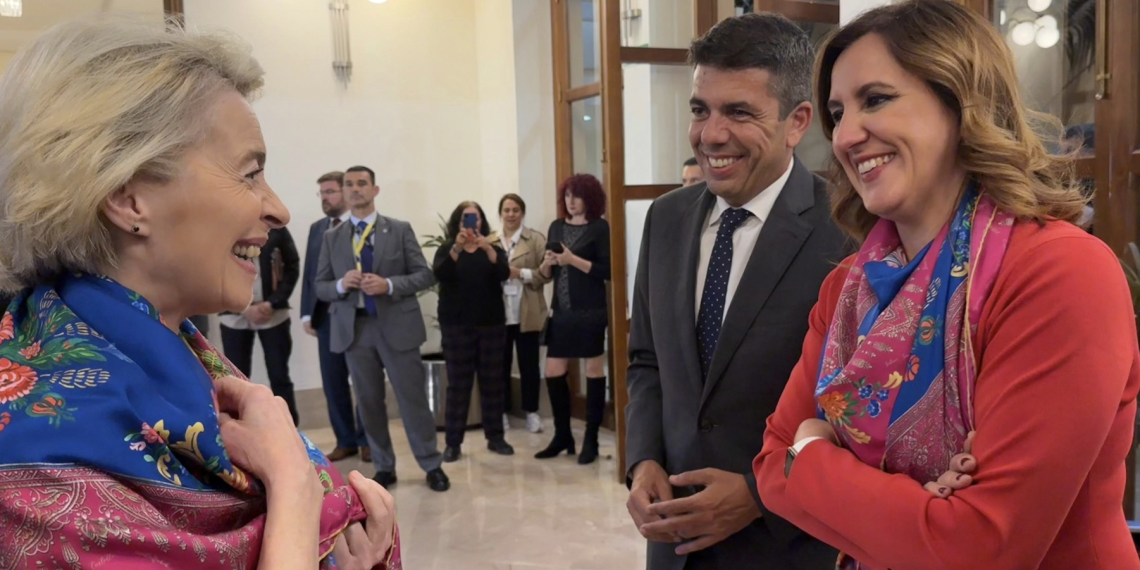 María José Catalá y Carlos Mazón reciben a Úrsula Von Der Leyen
