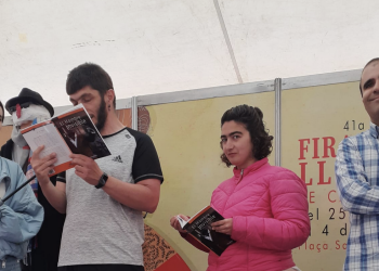 Personas con discapacidad intelectual participan en la Fira del Llibre de Castellón