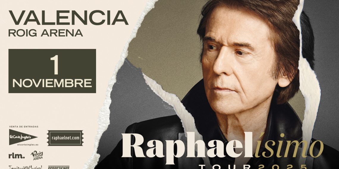 Raphael actuará en el Roig Arena el 1 de noviembre