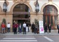 Minuto de silencio en Sagunto por el presunto asesinato machista de una mujer en Ourense