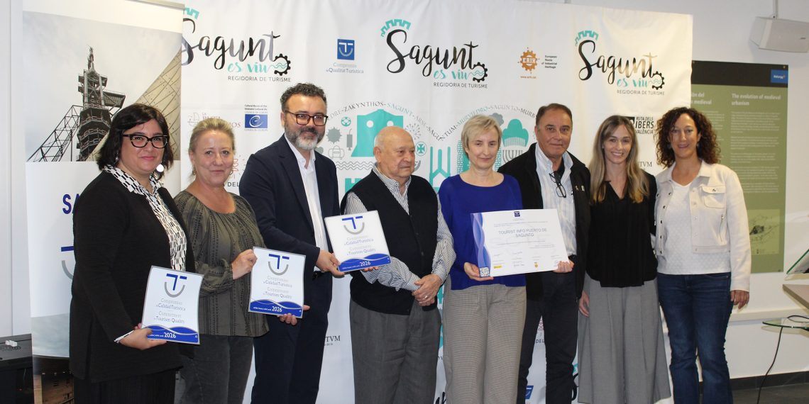Sagunto entrega los distintivos de calidad turística SICTED
