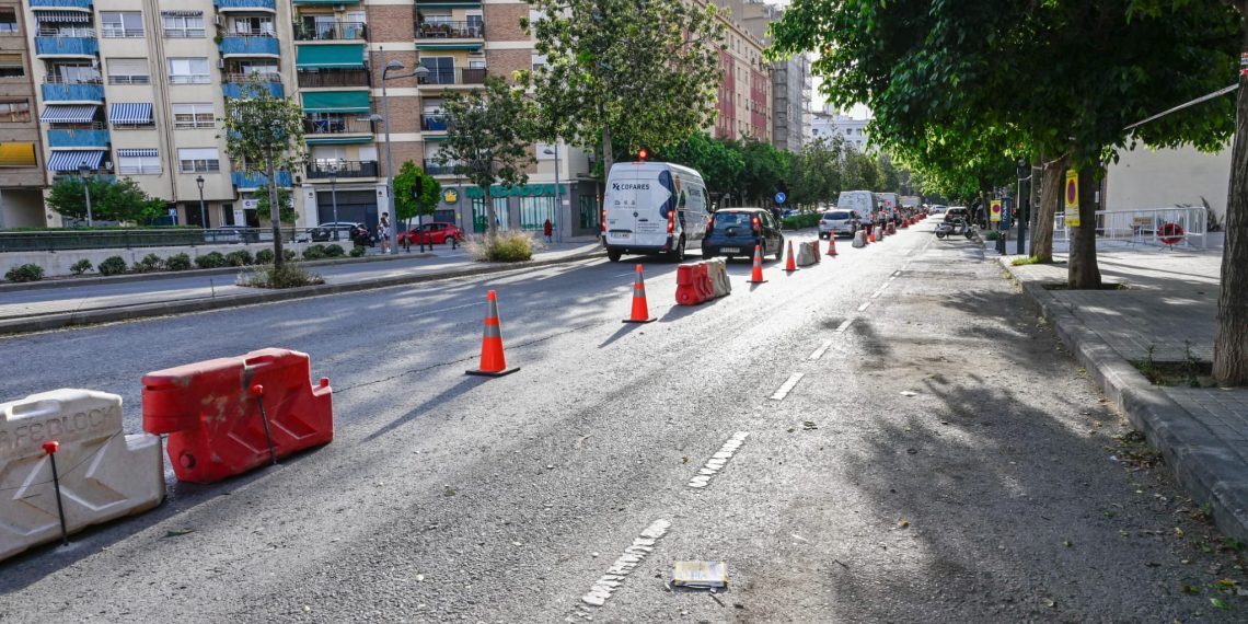 Comienzan las obras de construcción del carril bici de Tres Forques