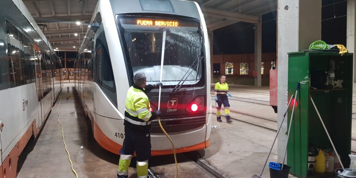 FGV destina más de 1,4 millones de euros a la limpieza del TRAM d’Alacant