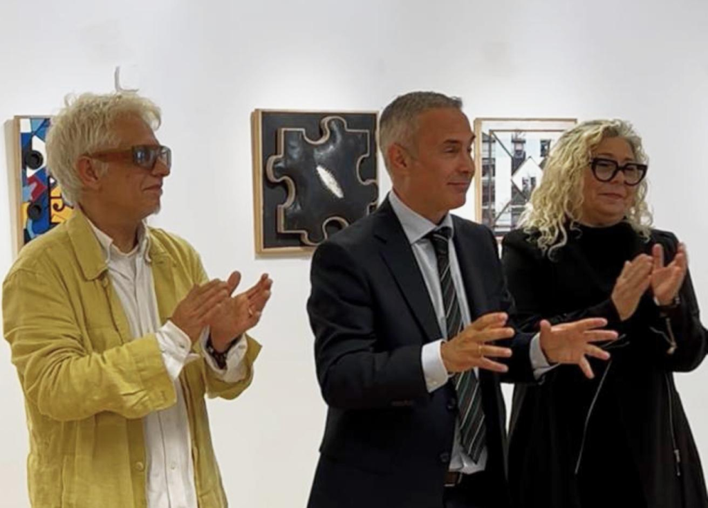 Ximo Tebar [Promotor Infinity Art], Victor Hernandez [Director Relaciones Institucionales El Corte Inglés[ y Teresa Chafer [Catedrática UPV Bellas Artes]