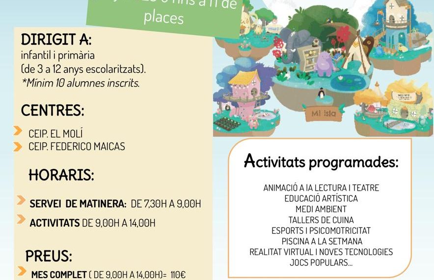 Torrent pone en marcha la Escuela de Verano y la Escuela de Verano Especial 2025