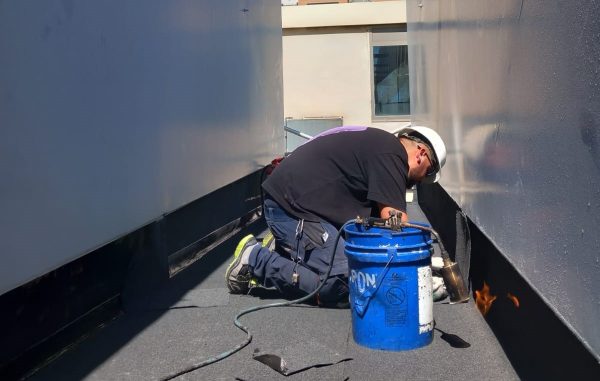 También se va a renovar el sellado de las juntas en los vidrios que componen la cubierta del atrio, y en los vidrios y carpinterías existentes en los diferentes muros.