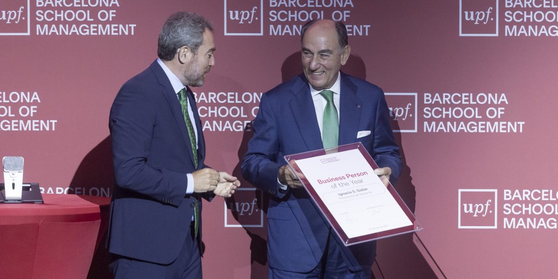 Ignacio Galán, premiado como Business Person of the Year por liderar la transformación sostenible de Iberdrola