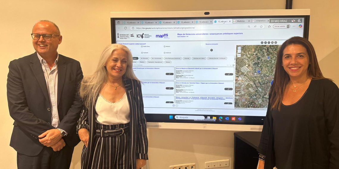 La Generalitat lanza MAPES, la primera guía digital geolocalizada de estudios superiores en la Comunitat Valenciana