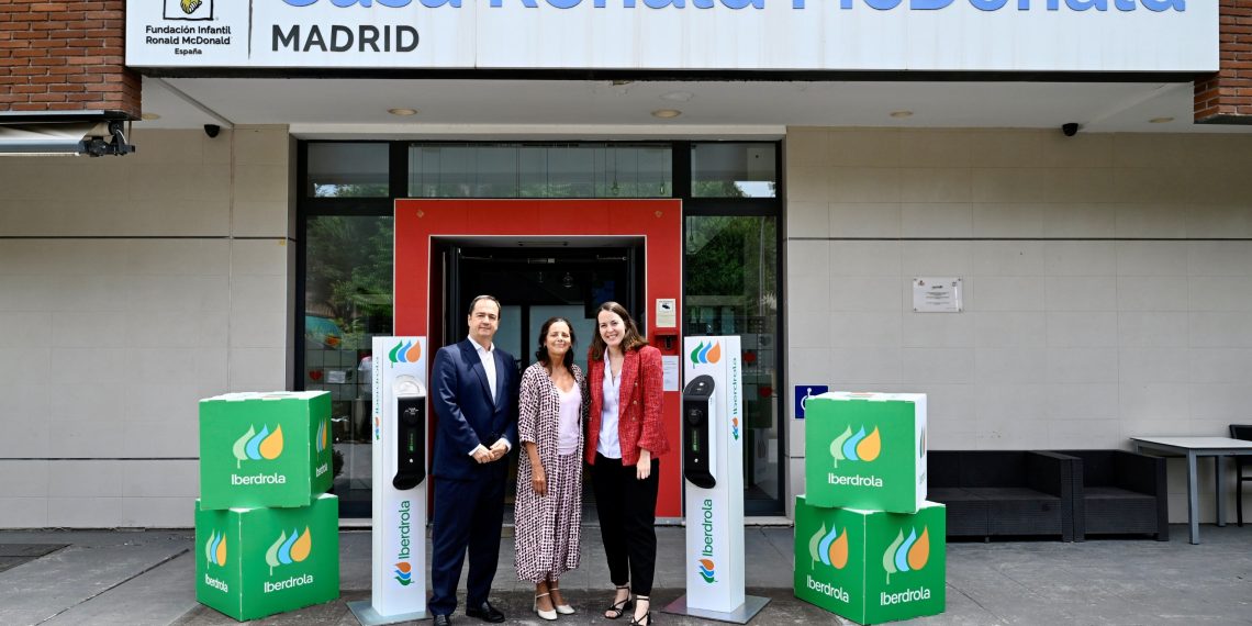 Iberdrola instalará puntos de recarga eléctrica en las Casas Ronald McDonald de forma gratuita
