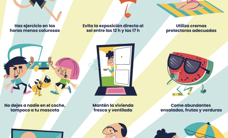 Sanidad emite avisos por niveles de riesgo para la salud derivados de las altas temperaturas
