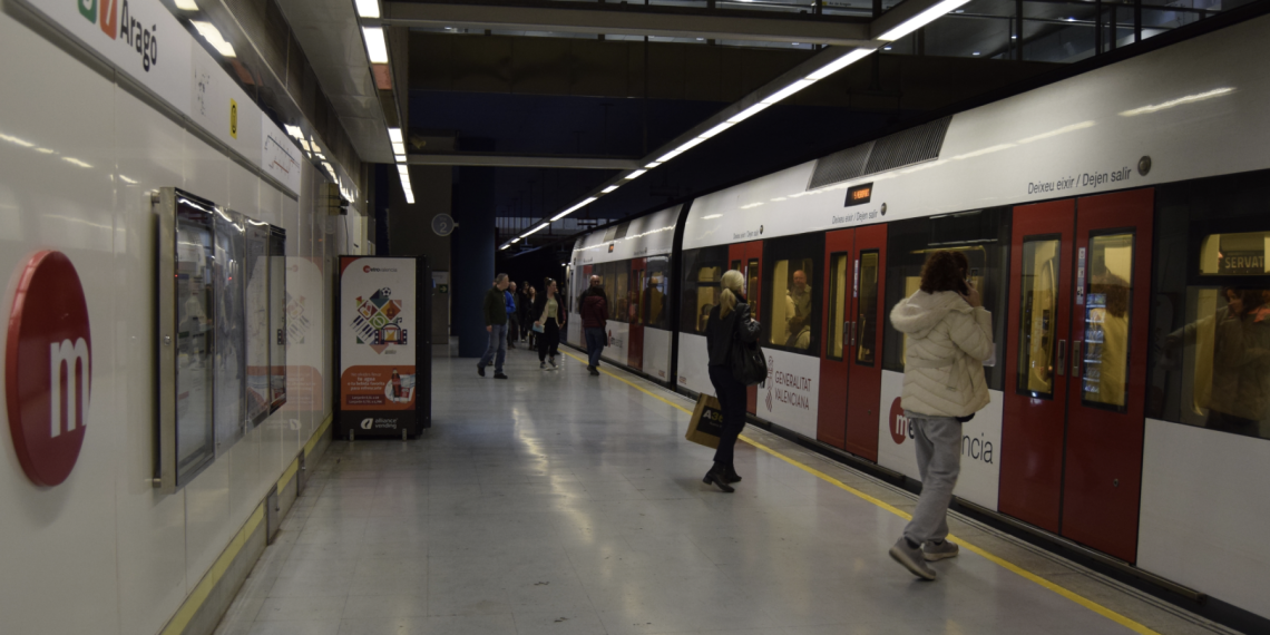 Metrovalencia interrumpirá por obras el servicio entre las estaciones de Aragó y Marítim y de Masies a Bétera del 27 de junio al 31 de agosto