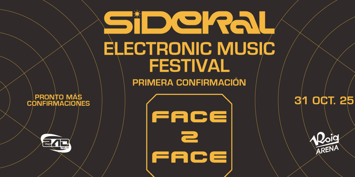 La electrónica llega a Roig Arena el 31 de octubre de la mano de Sideral