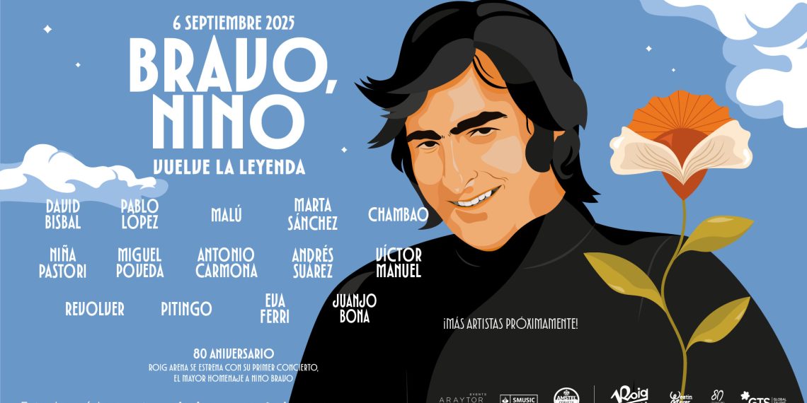 Arranca la venta de entradas de ‘Bravo, Nino’, el homenaje a Nino Bravo que acogerá el Roig Arena