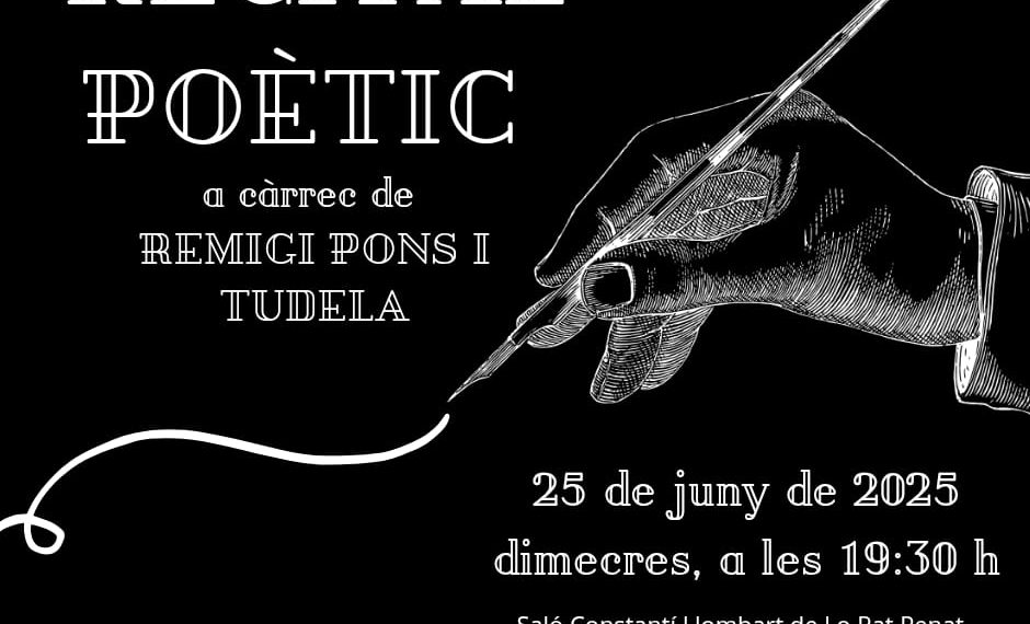 Lo Rat Penat acull un recital poètic de Remigi Pons i Tudela, referent del teatre i la cultura valenciana