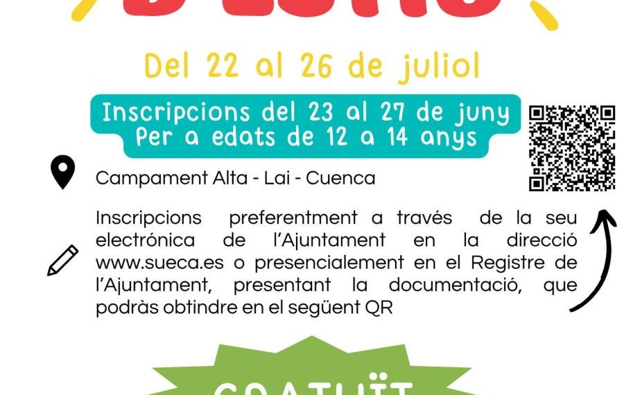 Sueca ofrece un campamento gratuito en Cuenca para menores en situación vulnerable