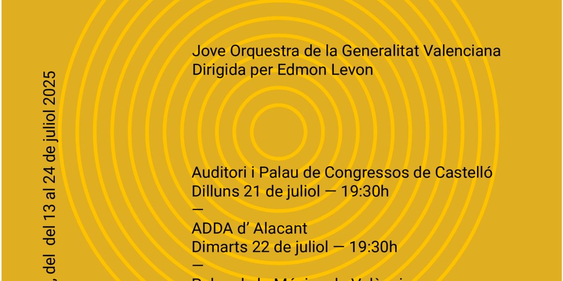 La Jove Orquestra de la Generalitat Valenciana celebra su Trobada d’Estiu