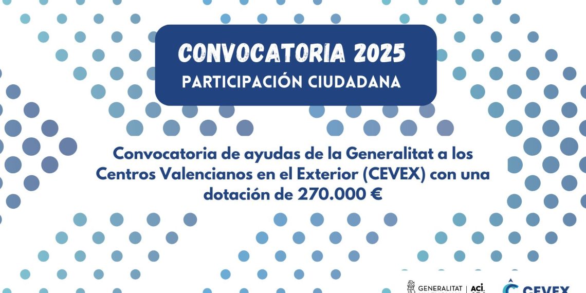La Generalitat destina 270.000 euros en 2025 para apoyar a los Centros Valencianos en el Exterior