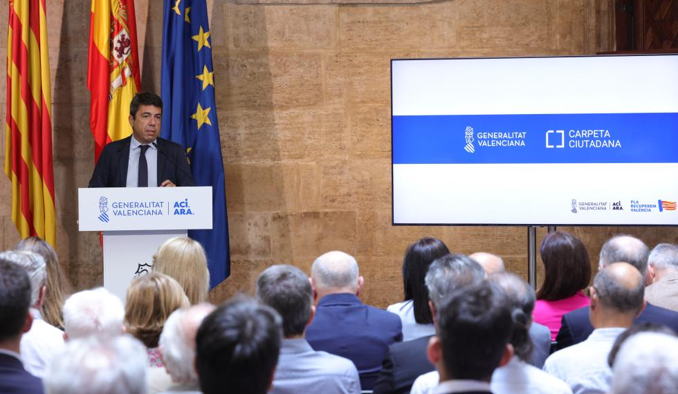 Mazón: “La Carpeta Ciudadana da un paso más para una Administración ágil y eficiente ”
