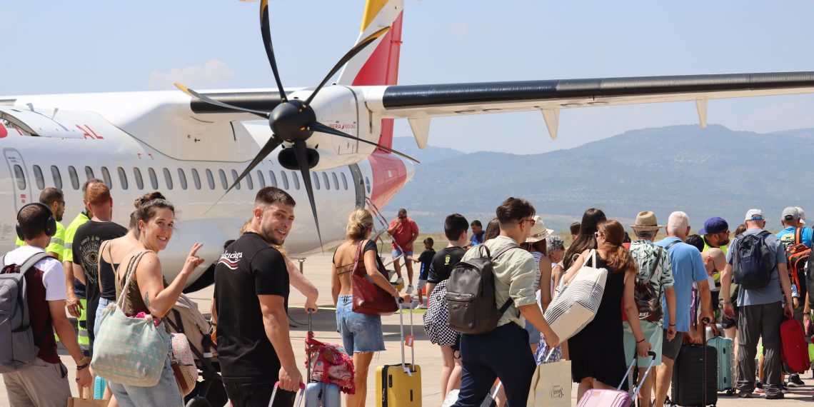 El aeropuerto de Castellón estrena ruta con Palma y alcanza su récord de actividad con 64 vuelos semanales