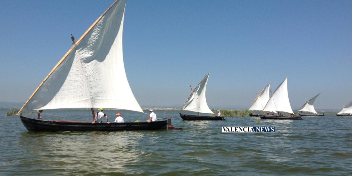 Exhibición de vela latina, una de las tradiciones candidatas a Patrimonio de la Humanidad.