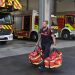 Regresan a Valencia los bomberos que participaron en la extinción del incendio de León