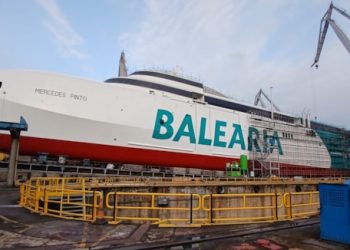 Baleària botará su tercer ‘fast ferry’ a gas natural ‘Mercedes Pinto’ el 19 de septiembre