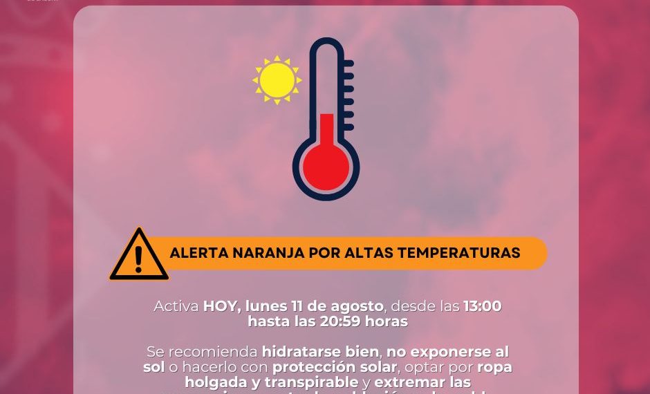El 112 Comunidad Valenciana eleva a nivel naranja la alerta por ola de calor