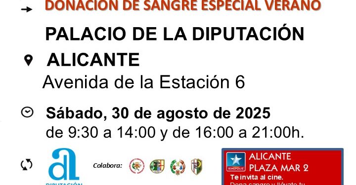 El Palacio Provincial acoge un maratón solidario de donación de sangre