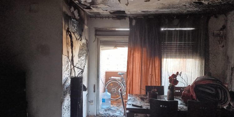 Incendio en la avenida Blasco Ibáñez de Valencia