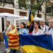 El Ayuntamiento de Valencia participa en la marcha por el 34º aniversario de la independencia de Ucrania