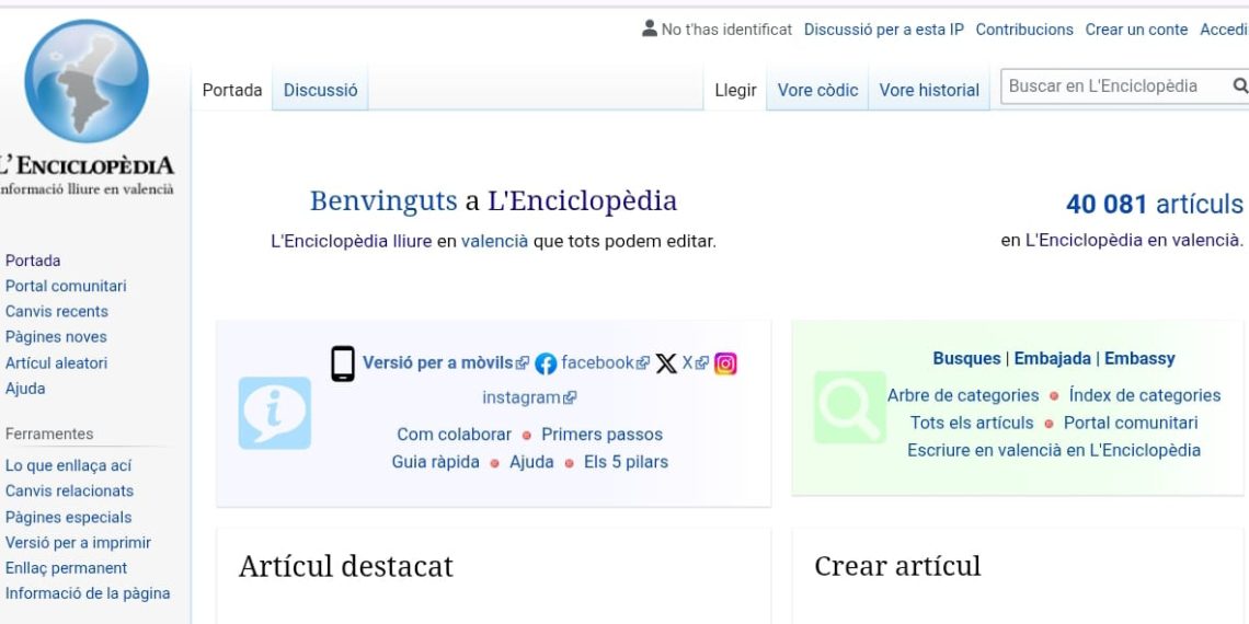 “L’Enciclopèdia” en valencià aplega als 40.000 artículs