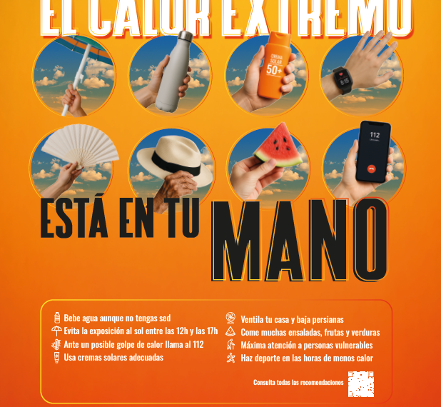 Sanidad activa avisos por calor extremo y publica un mapa diario con el nivel de riesgo en cada municipio